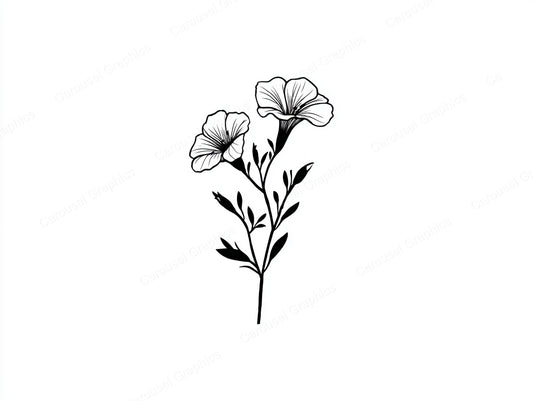 Petunia Vector Graphic preview