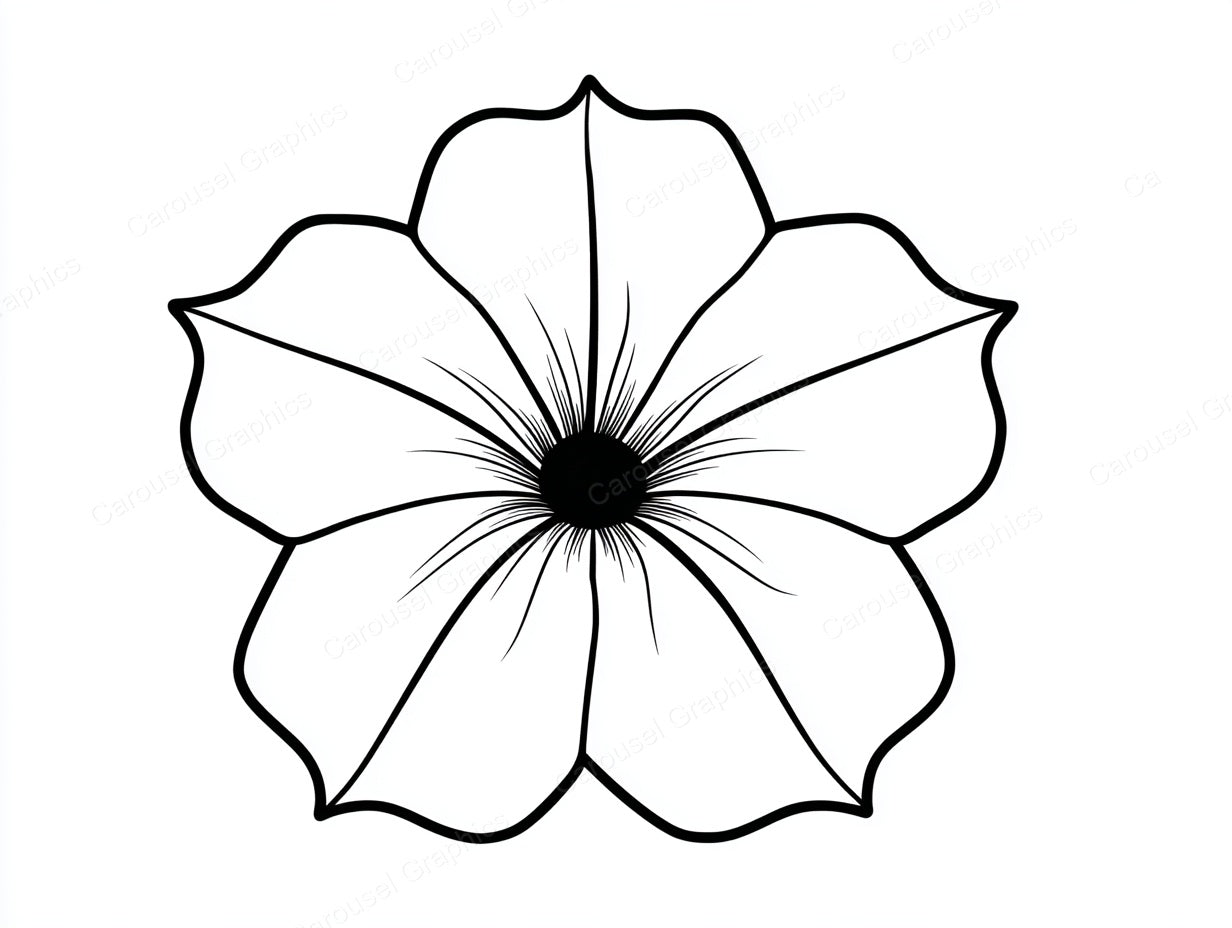 Petunia Vector Graphic preview