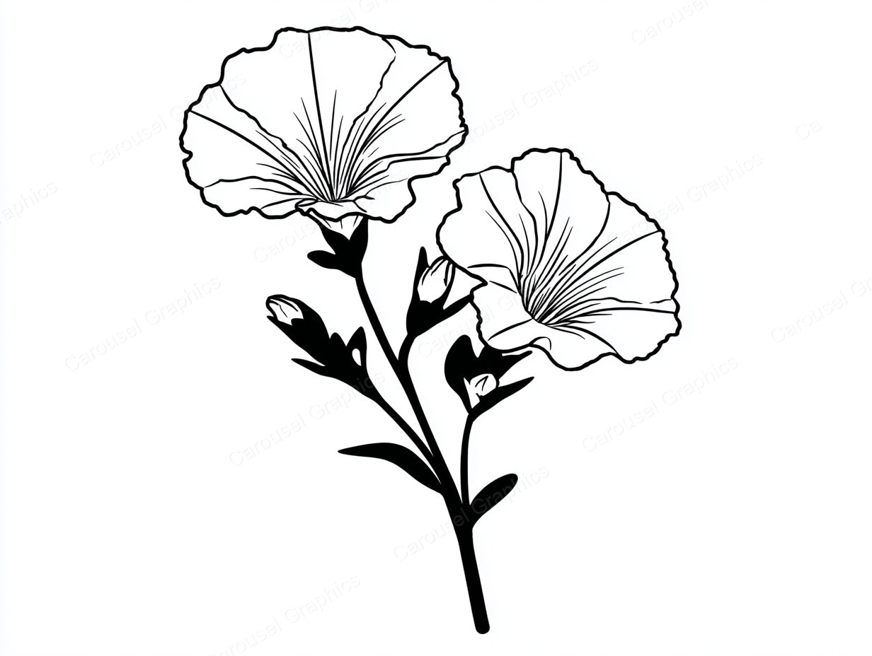 Petunia Vector Graphic preview