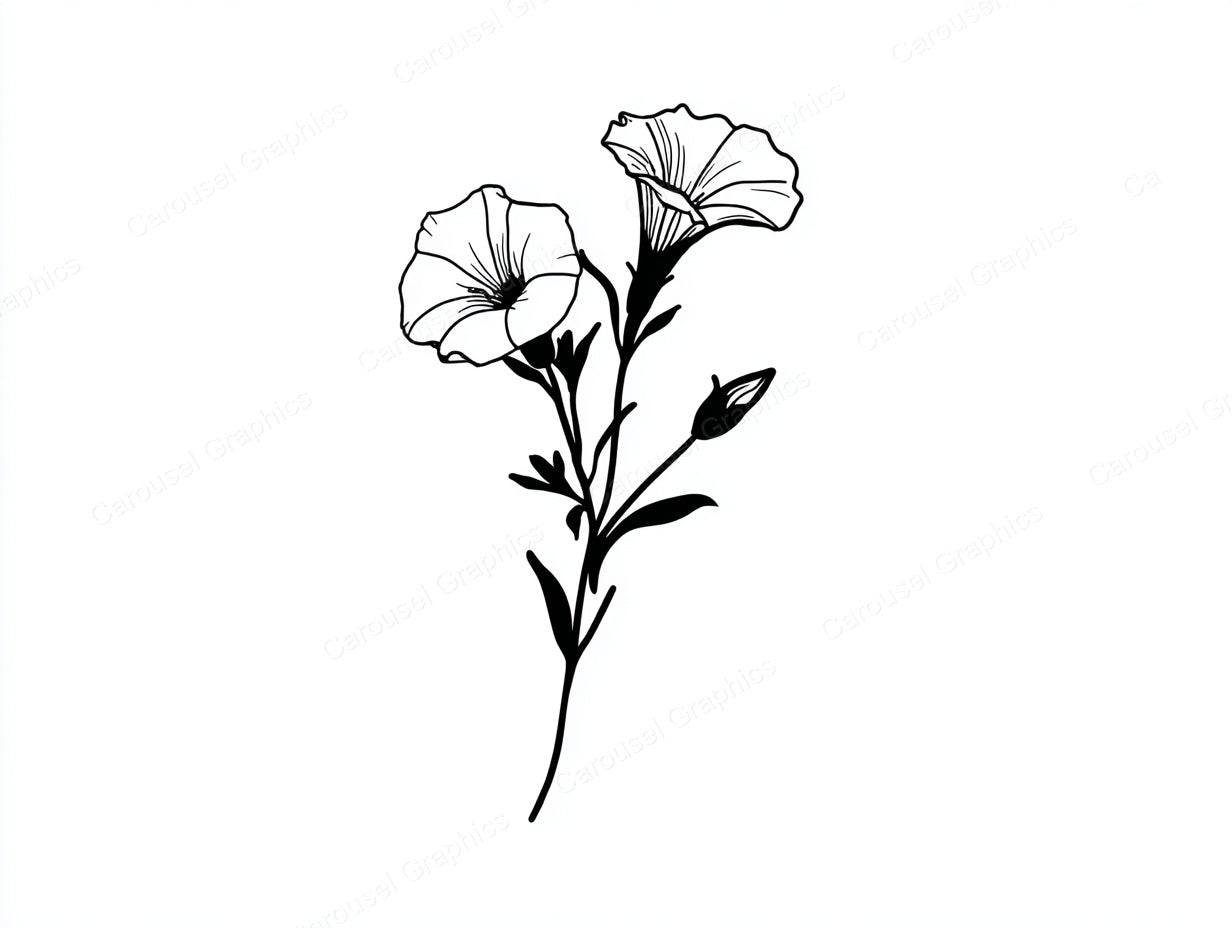 Petunia Vector Graphic preview