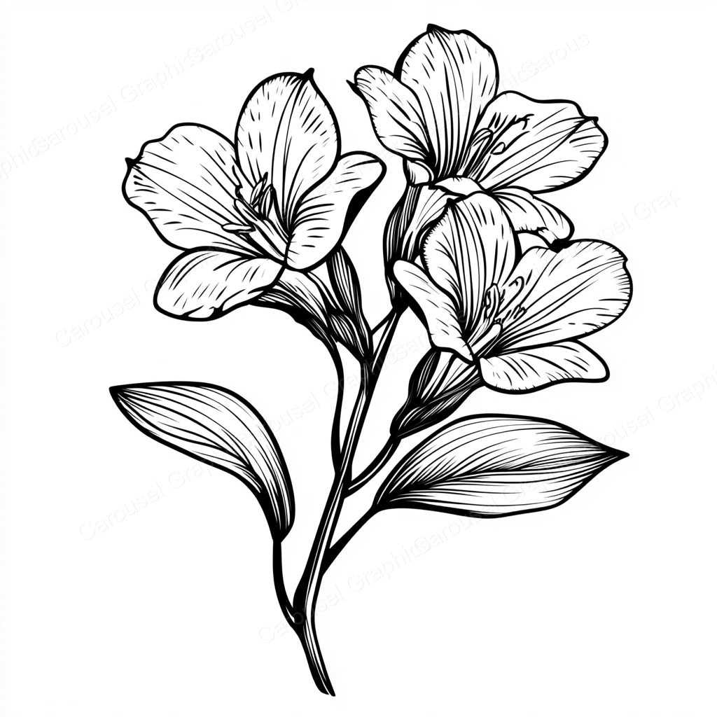 Alstroemeria Vector Graphic preview