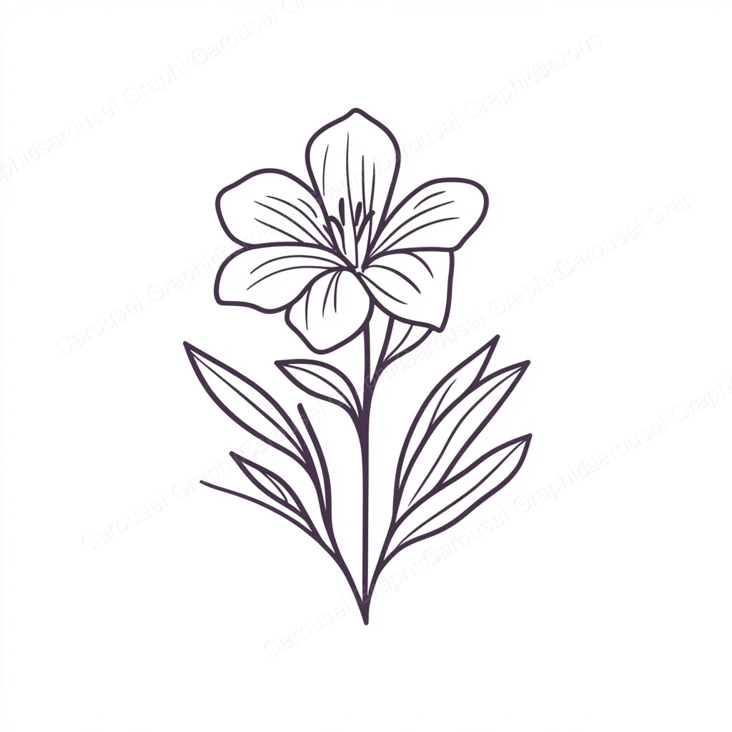 Alstroemeria Vector Graphic preview