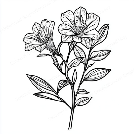 Alstroemeria Vector Graphic preview