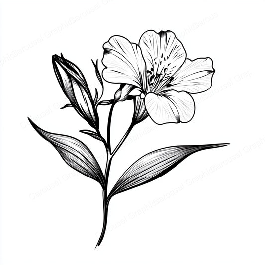 Alstroemeria Vector Graphic preview