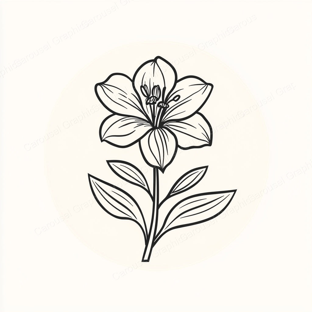 Alstroemeria Vector Graphic preview