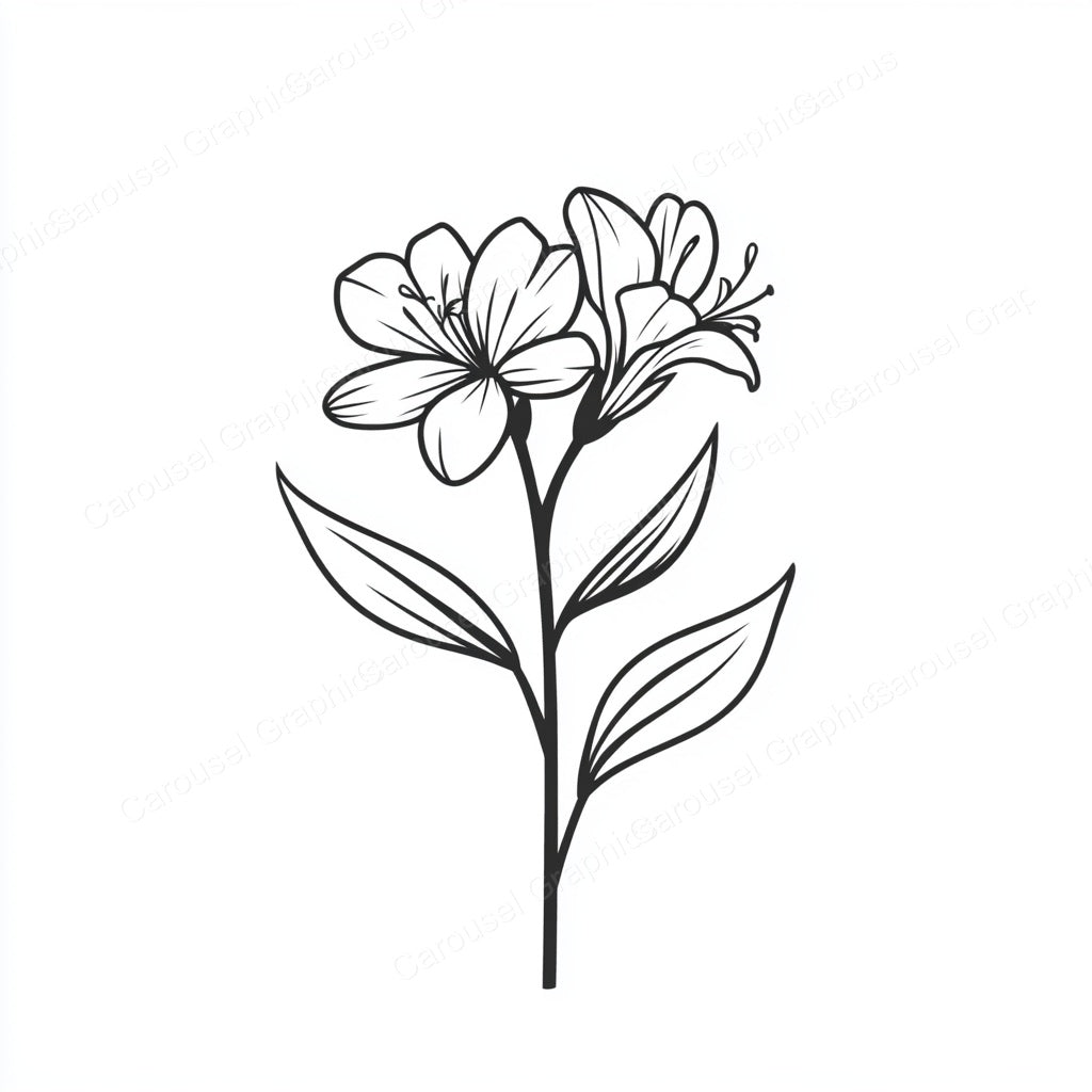 Alstroemeria Vector Graphic preview