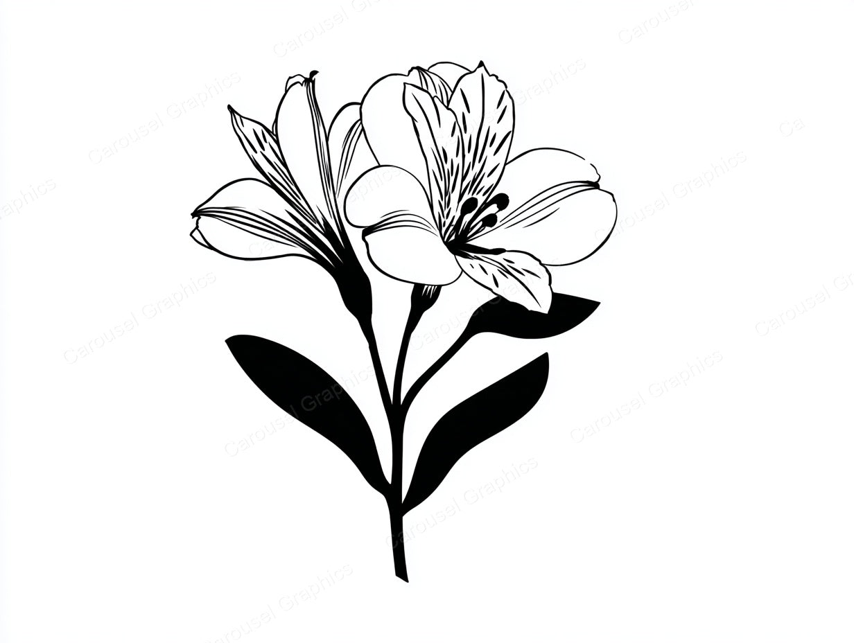 Alstroemeria Vector Graphic preview