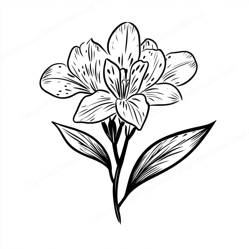 Alstroemeria Vector Graphic preview