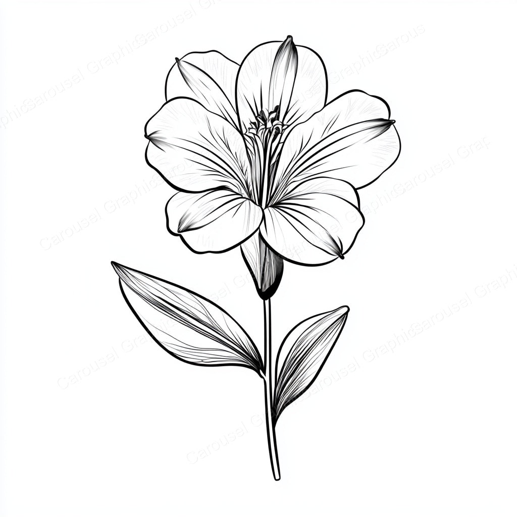 Alstroemeria Vector Graphic preview
