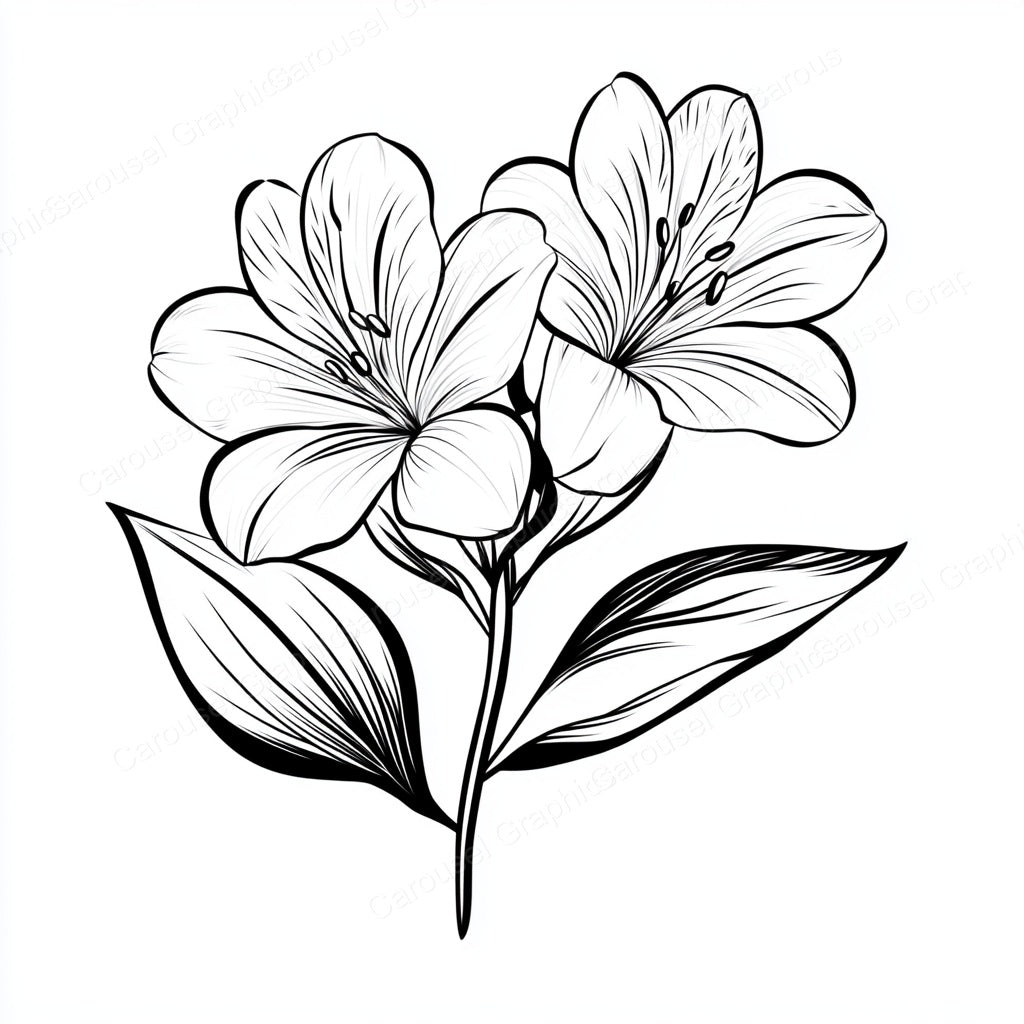 Alstroemeria Vector Graphic preview