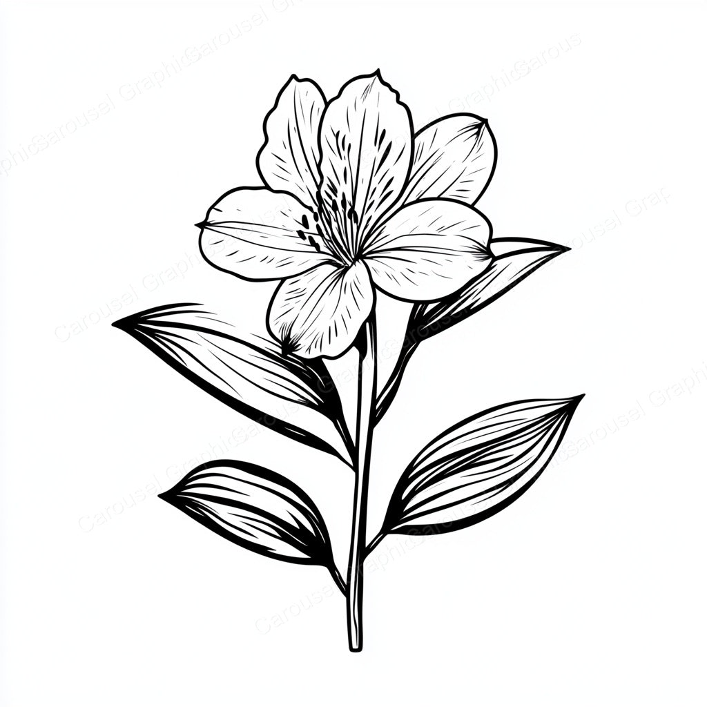 Alstroemeria Vector Graphic preview