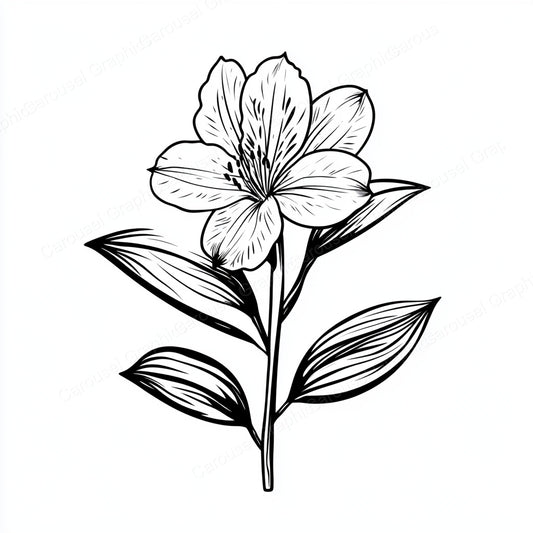 Alstroemeria Vector Graphic preview