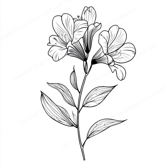 Alstroemeria Vector Graphic preview