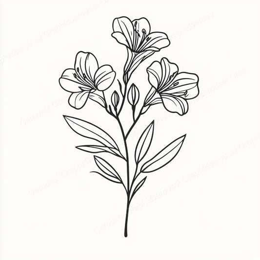 Alstroemeria Vector Graphic preview