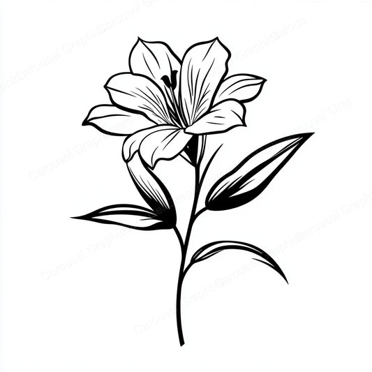 Alstroemeria Vector Graphic preview