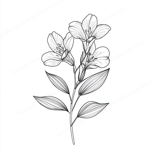 Alstroemeria Vector Graphic preview