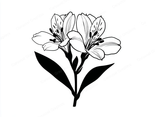 Alstroemeria Vector Graphic preview