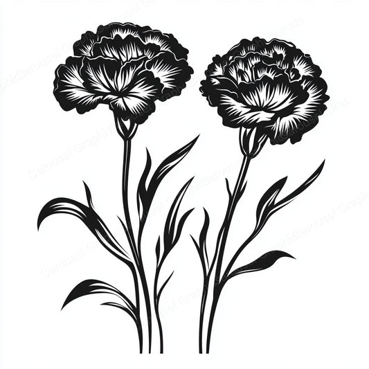Carnation Vector Graphic preview