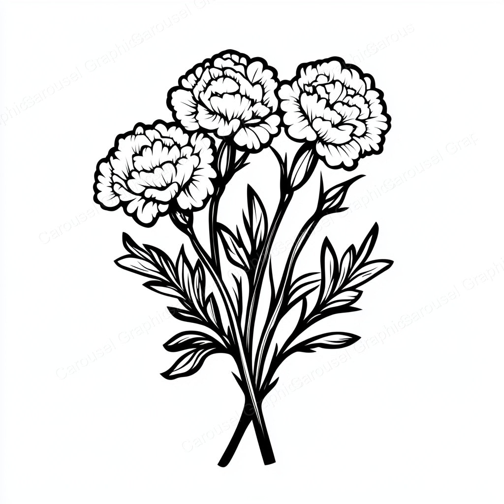 Carnation Vector Graphic preview