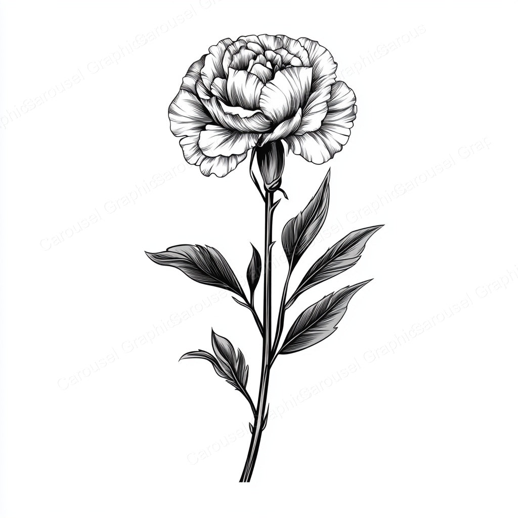 Carnation Vector Graphic preview