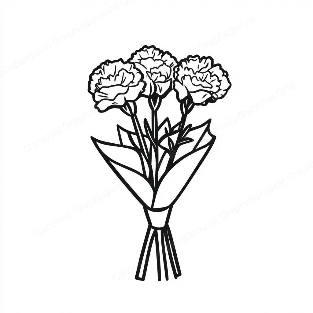 Carnation Vector Graphic preview