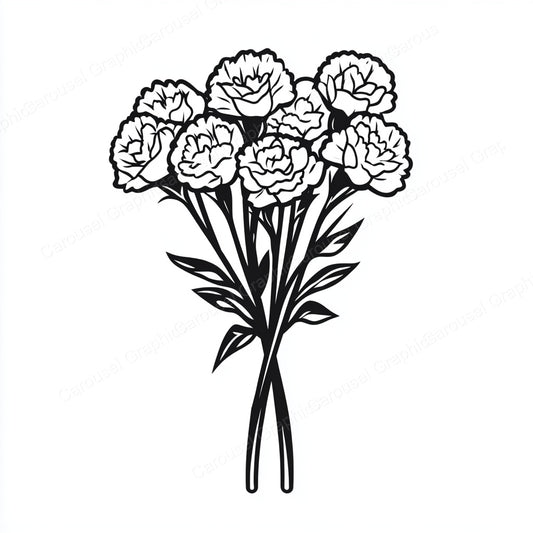 Carnation Vector Graphic preview