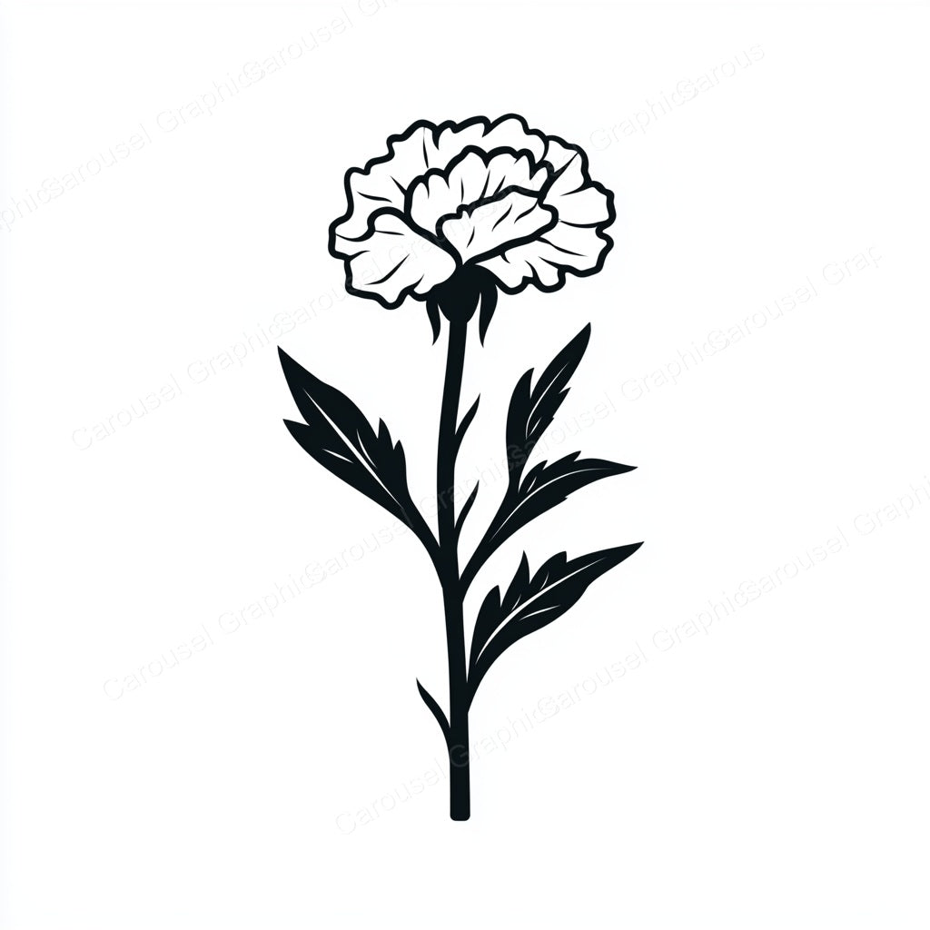 Carnation Vector Graphic preview