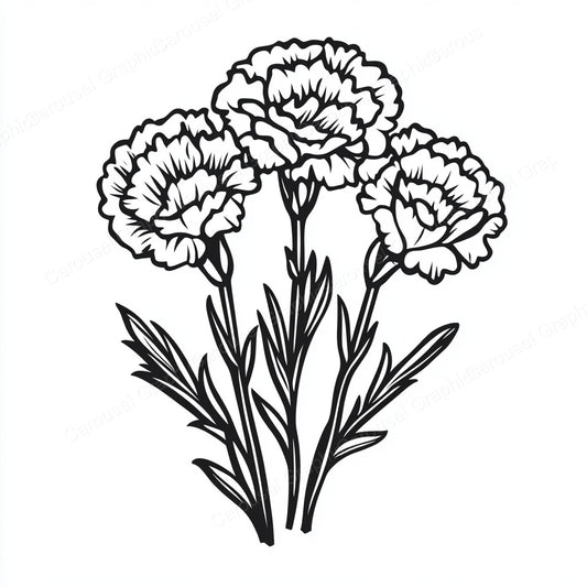 Carnation Vector Graphic preview