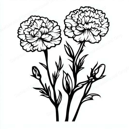 Carnation Vector Graphic preview