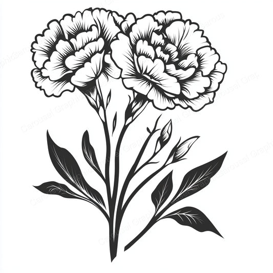 Carnation Vector Graphic preview