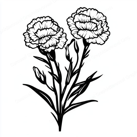 Carnation Vector Graphic preview