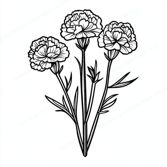 Carnation Vector Graphic preview