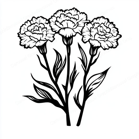 Carnation Vector Graphic preview