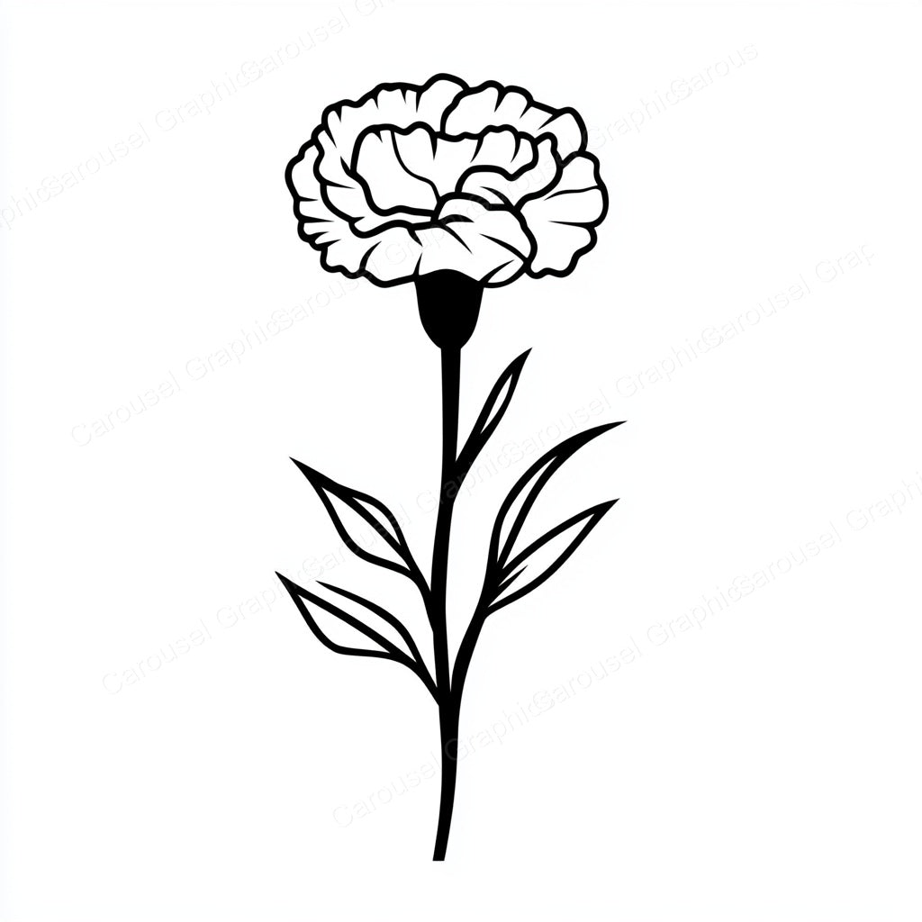 Carnation Vector Graphic preview