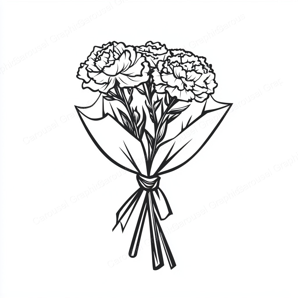 Carnation Vector Graphic preview