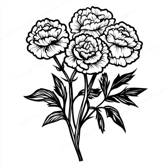 Carnation Vector Graphic preview