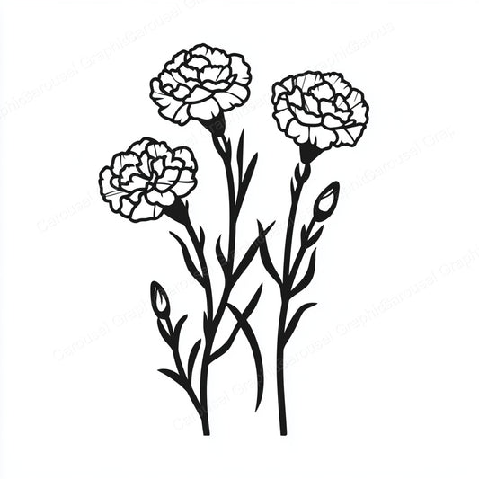 Carnation Vector Graphic preview