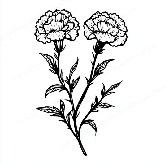 Carnation Vector Graphic preview