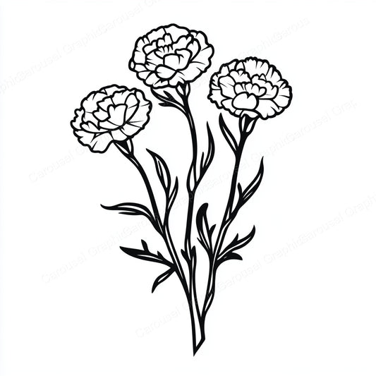 Carnation Vector Graphic preview