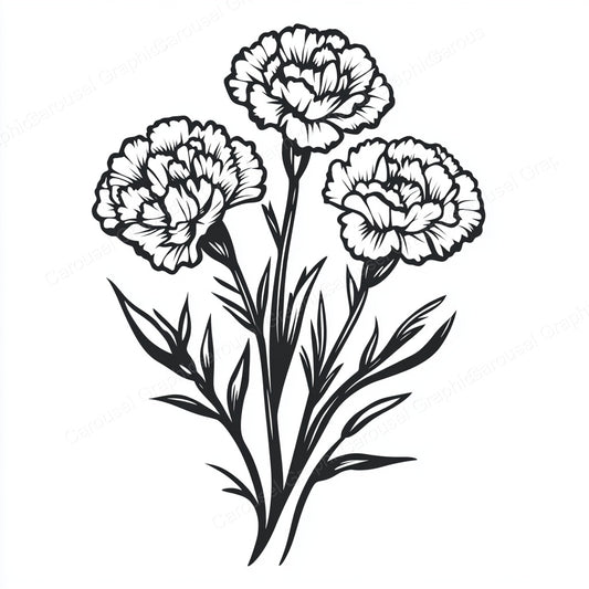 Carnation Vector Graphic preview