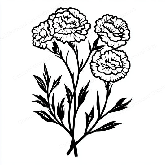 Carnation Vector Graphic preview