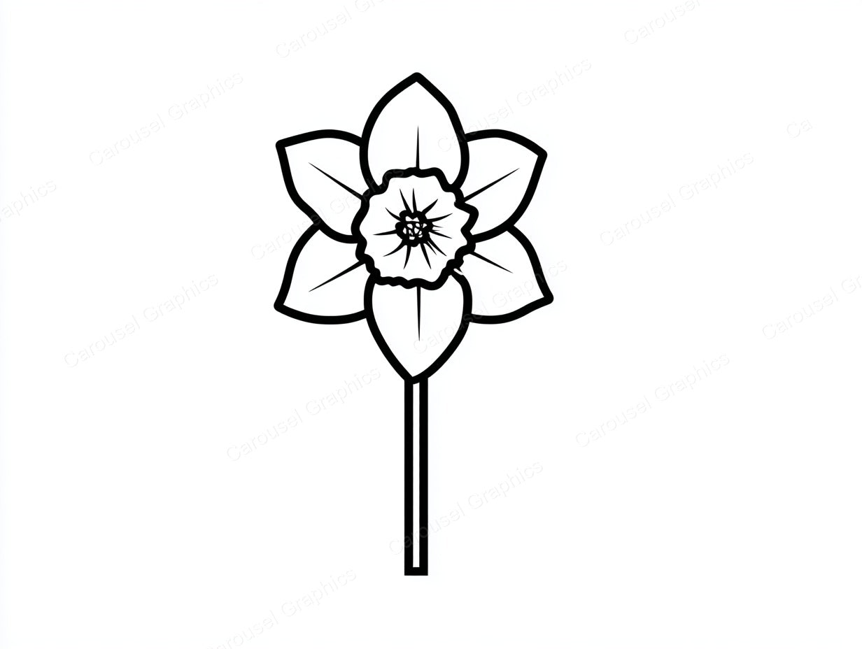 Daffodil Vector Graphic preview