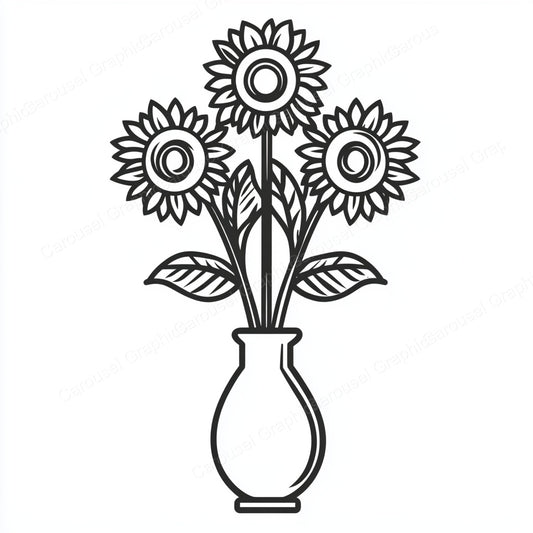 Sunflower Vector Graphic preview