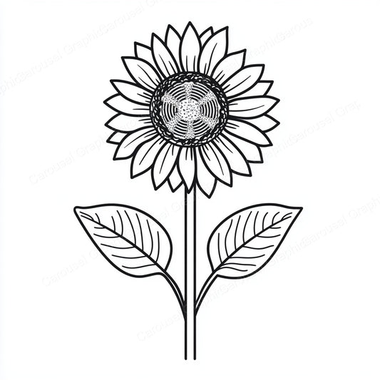 Sunflower Vector Graphic preview