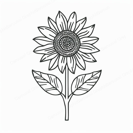 Sunflower Vector Graphic preview