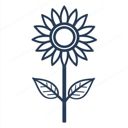 Sunflower Vector Graphic preview