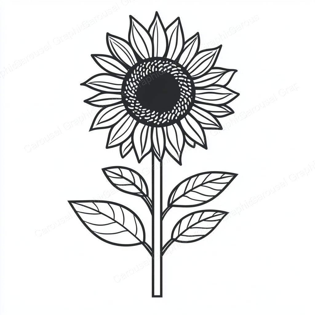 Sunflower Vector Graphic preview