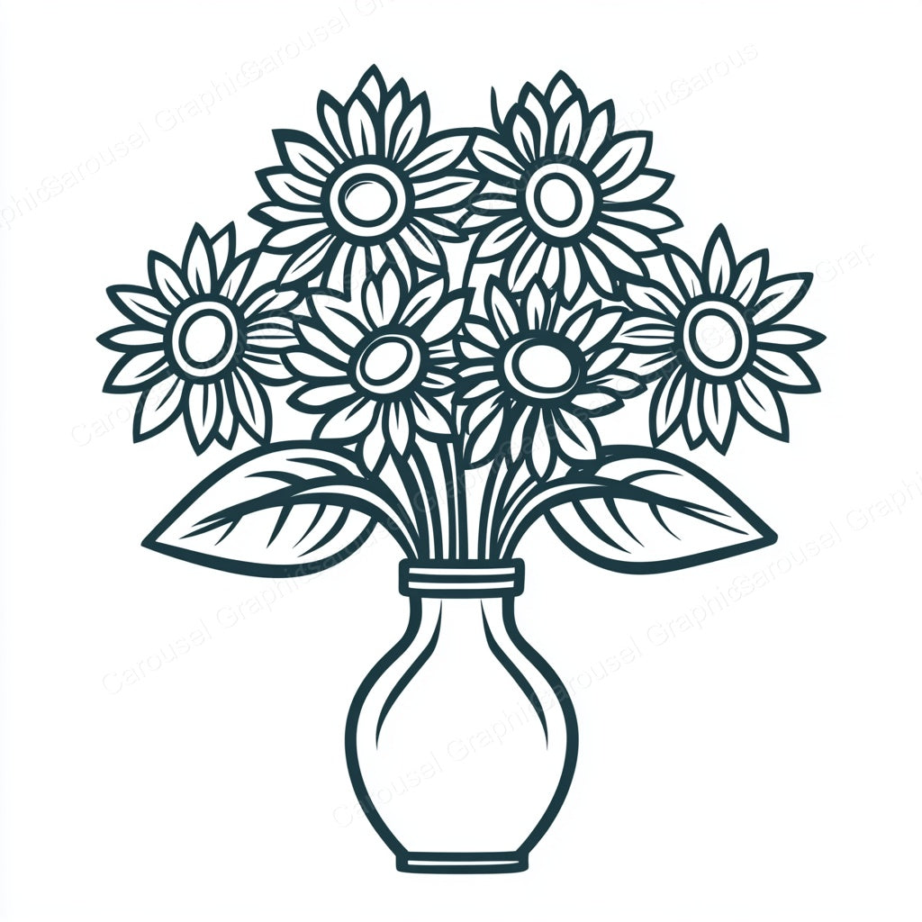 Sunflower Vector Graphic preview
