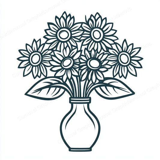 Sunflower Vector Graphic preview