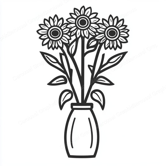 Sunflower Vector Graphic preview